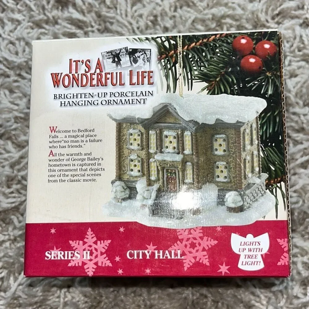 Enesco It's a Wonderful Life City Hall Series II Christmas Ornament 113364